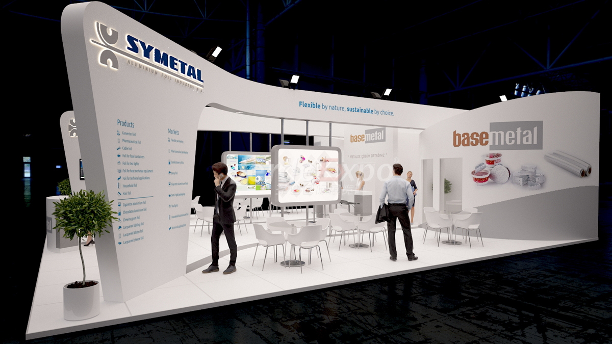 125㎡國外創(chuàng)意展廳設(shè)計(jì)欣賞