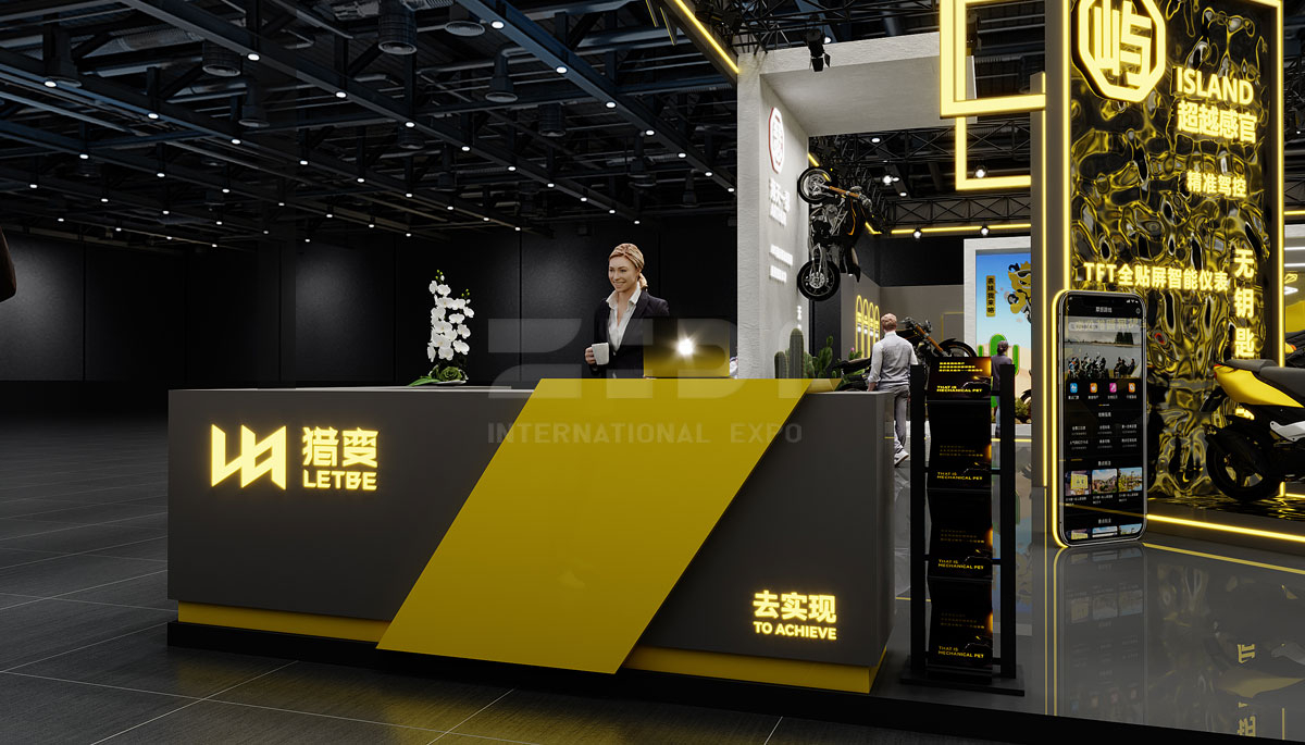 400㎡摩托車(chē)展位設(shè)計(jì)圖