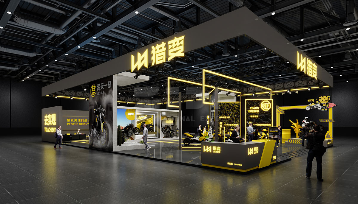 400㎡摩托車(chē)展臺(tái)設(shè)計(jì)圖