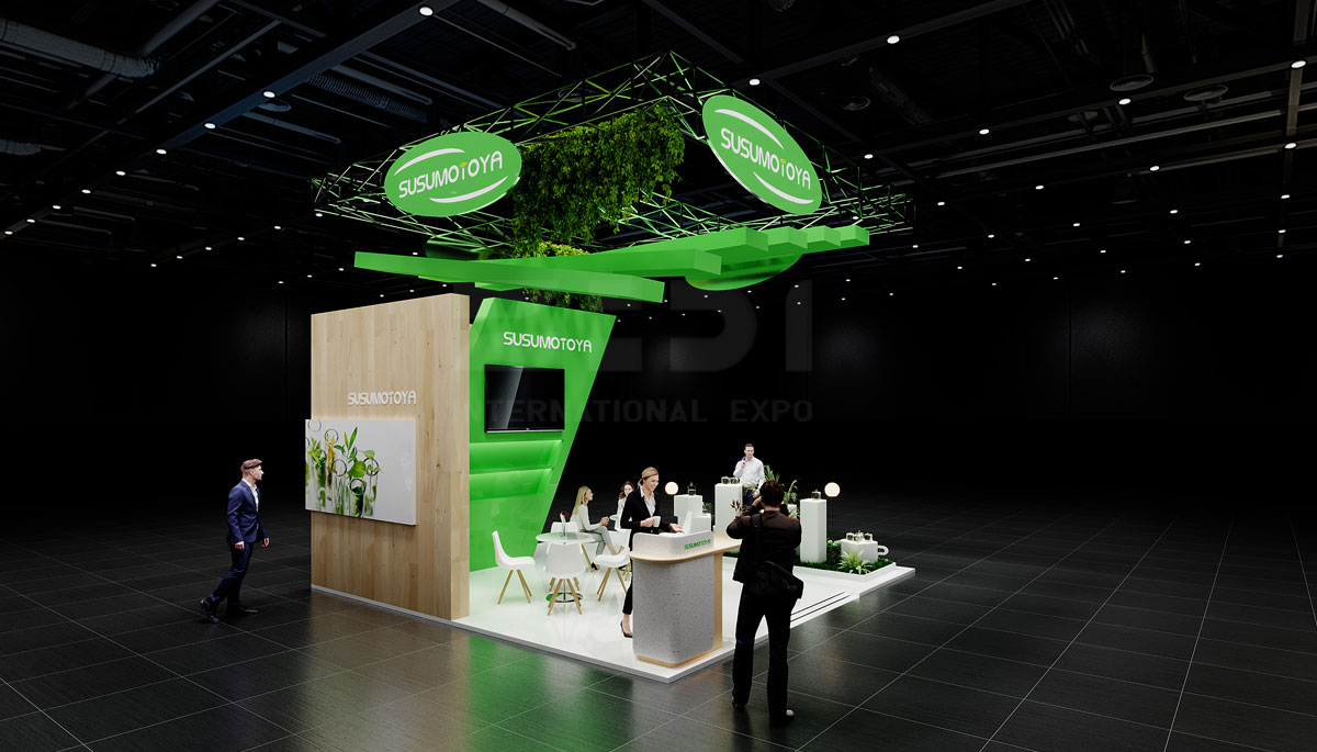 36㎡展位展會設(shè)計(jì)圖